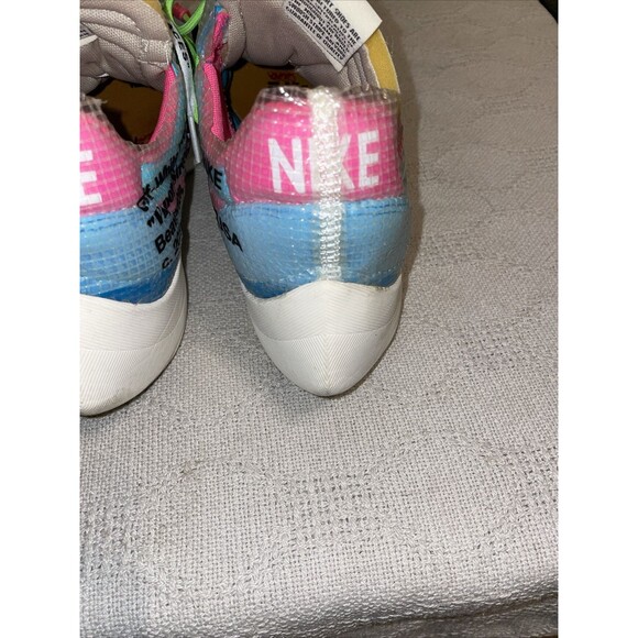 Size 12 M - Nike Off-White x Waffle Racer Vivid Sky Golf Athleisure Activewear - Picture 12 of 12